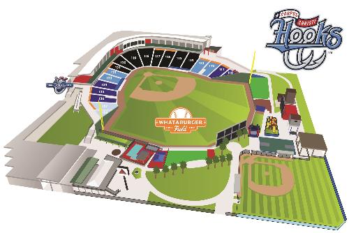 Corpus Christi Hooks Seating Chart