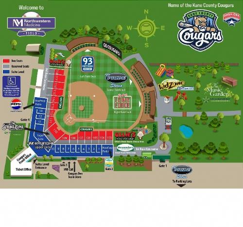 Kane County Cougars Seating Chart