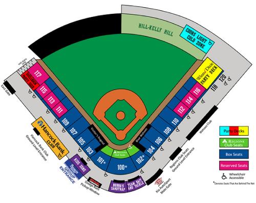 Wahoo Stadium Seating Chart