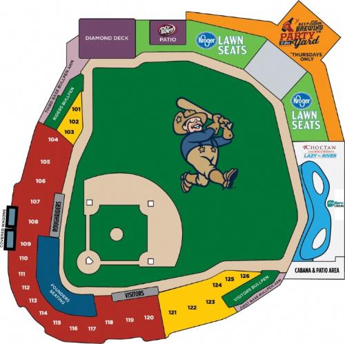 Corpus Christi Hooks Seating Chart