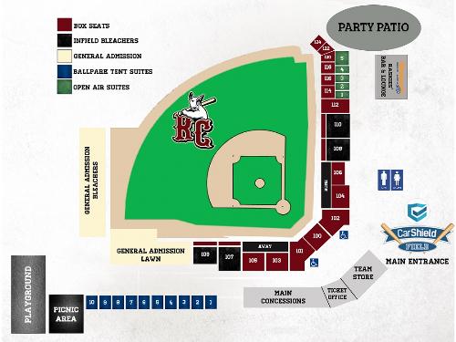 River City Rascals Seating Chart